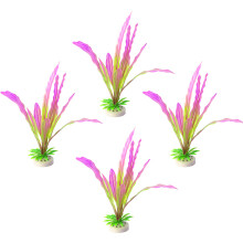 Stone Grass Crafts Aquariums Landscape Grass Plant Fish-Red