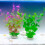 4Pcs Artificial Plant with Base Aquariums Ornament Easy-Green 5