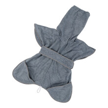 Kuscheliger Handtuch-Bademantel aus Stoff für Haustiere.-L
