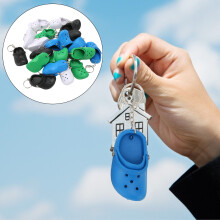 Silicone Beach Slipper Keyrings - 20 Pcs in Bright Colors for Kids & Gifts