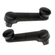 F37Z1023342A 1 Paar manuelle Kurbelhebel im Innenraum, geeignet für Ford F150 F250 F350 F450 F550 Lincoln Mark LT Schwarzes ABS