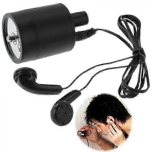 Wiretap Eavesdropping Device Fold Ear Amplifier Surveillance Kit Black