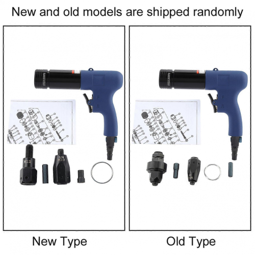 Heavy Duty Pneumatic Riveter Air Rivet Nut Gun M10-M12 with Pull Nut Nail Function 2