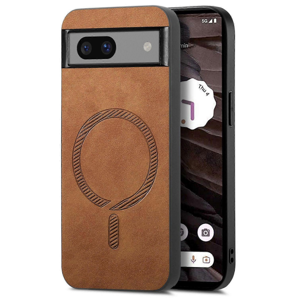 Google Pixel 7A Leather Magsafe Phone Casemulticolorbrown 5008878218690