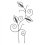 Metal Trellis for Indoor Climbing Plants, Single Stake Support 5