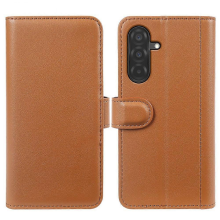 Samsung Galaxy A36/A56 5G Genuine Leather Wallet Case with StandLight brownLight Brown