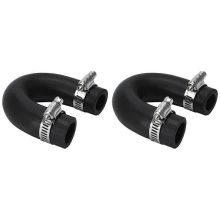 2 Pcs Heater Core Bypass Hose Coolant Crossover for GM Chevy Pontiac LS1 LS3 LQ4 LQ9 98-UpBlack