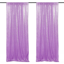 Sparkling Rose Gold Sequin Curtain for Wedding & Event Backdropviolet128*240CM
