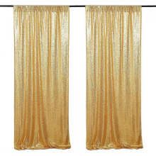 Sparkling Rose Gold Sequin Curtain for Wedding & Event Backdropgold60*240CM