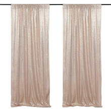 Sparkling Rose Gold Sequin Curtain for Wedding & Event Backdropchampagne60*240CM