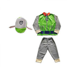 Set di costumi da cosplay per bambini e bambine PAW Patrol, regalo per festa di compleanno di Halloween, verde, taglia S 105-1105 cm
