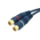 RCA Audio Splitter Cable, 15cm, 2-Pack, Blue 2