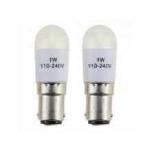 2er-Pack BA15d LED-Lampen für Kenmore Nähmaschinen, 15 W, energieeffizient (Energieeffizienzklasse A+)