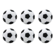 Mini palloni da calcio da 32 mm, confezione da 6, ricambio per accessori da gioco da tavolo da calcio balilla