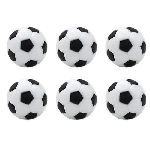 32mm Mini Footballs 6-Pack Replacement for Foosball Table Game Accessories