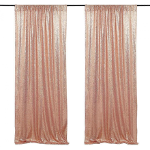 Sparkling Rose Gold Sequin Curtain for Wedding & Event Backdroprose gold60*240CM
