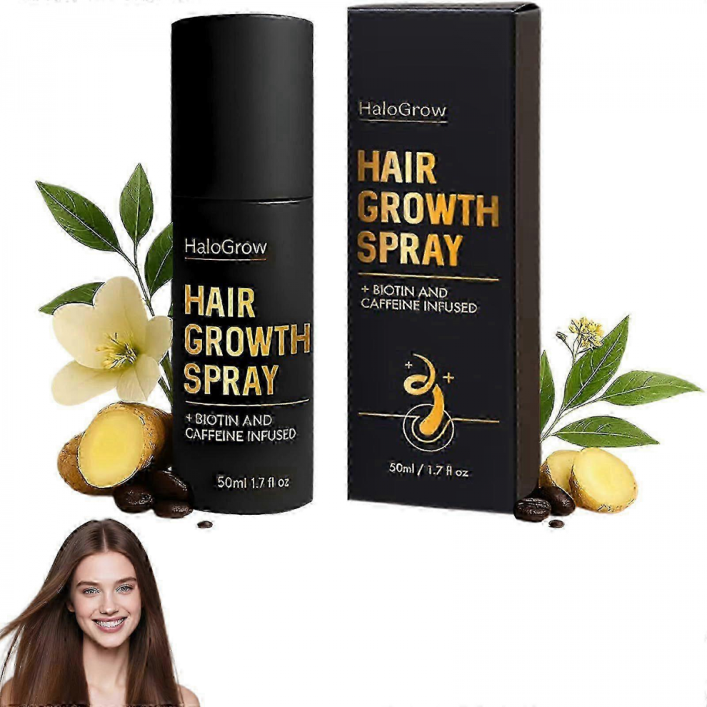 HaloGrow Hair Growth Spray with Biotin & Caffeine - Fast Hair Regrowth for Men & Women1PCS