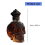 Halloween Skeleton Whisky Decanter Set with Stoppers, Gothic Barware6 3