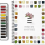Watercolor Workbook for Beginners with 12-Color Paint SetBouquets 1