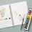 Watercolor Workbook for Beginners with 12-Color Paint SetBouquets 3