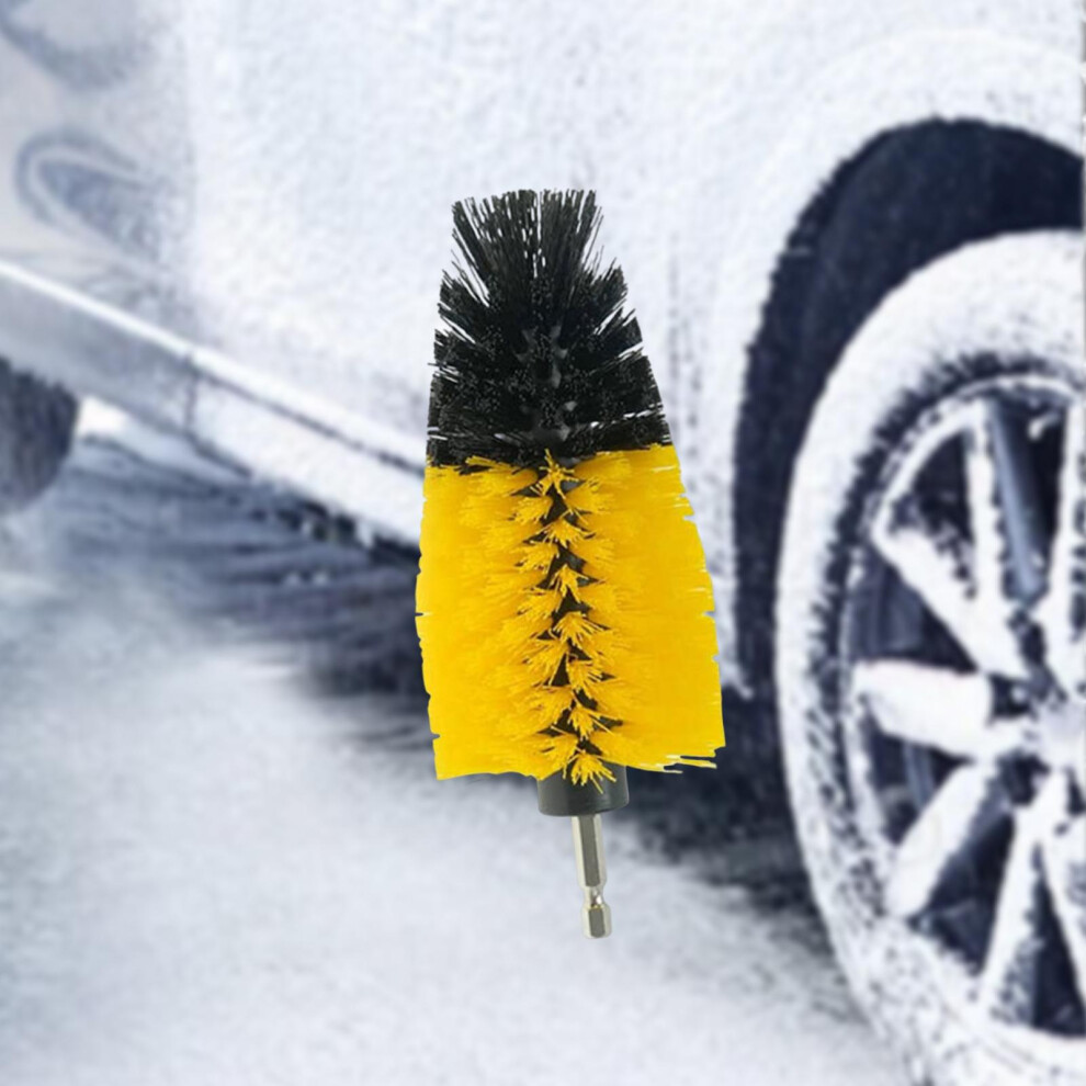 Car Cleaning Brush For Drill Quick Change Shaft Wheel Brush Car Cleaner Wash Brush For Automotive Curved Corners Wheel Bathtub 6935161544848
