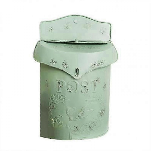 Vintage Iron Wall Mounted Lockable Mailboxred 1