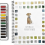 Watercolor Workbook for Beginners with 12-Color Paint SetAnimals 1