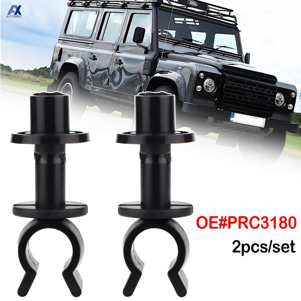 2Pcs Hood Bonnet Support Stay Prop Clips Retainer For Land Rover Defender 90 110 130 Td5 Discovery 1 Range Rover Classic Prc3180 6935161457964