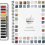 Watercolor Workbook for Beginners with 12-Color Paint SetBaking 1
