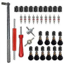 35pcs TR412 Car Tire Valve Stem Kit, Tubeless Valve Caps