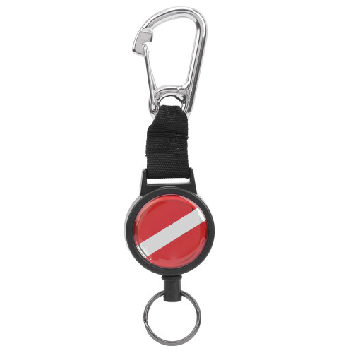 Portable Stainless Spring Rope Lanyard with Key Ring for BCD Gear 1
