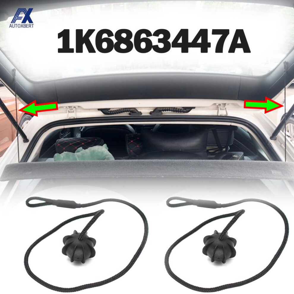 2X For Vw Golf Mk5 Mk6 Rabbit R R32 R20 Gti Hatch Car Parcel Shelf String Cord Tonneau Cover Pivot Strap Holder 1K6863447a 6935161455410
