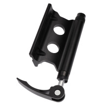 Aluminiumlegierung Fahrradgabelhalterblock für SUV-Dachträger, Schwarz