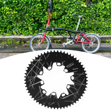 Aluminum Alloy 58T Oval Chainring for Road & Folding Bikes 110/130mm BCD