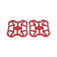 Aluminiumlegierungs-Fahrrad Klickpedal-Adapter 90x90mm Rot