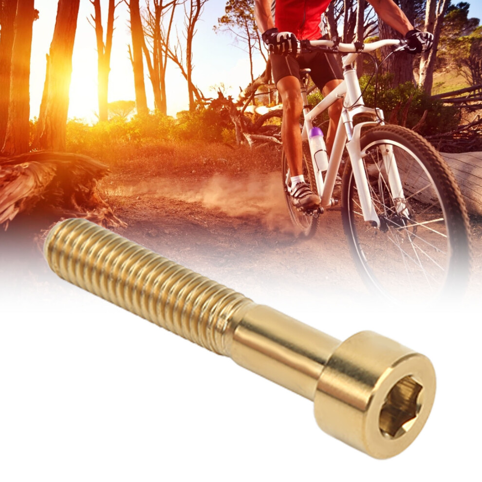 Titanium Alloy M6x35mm Bike Handlebar Stem Screw Gold For Cycling 4091375718696
