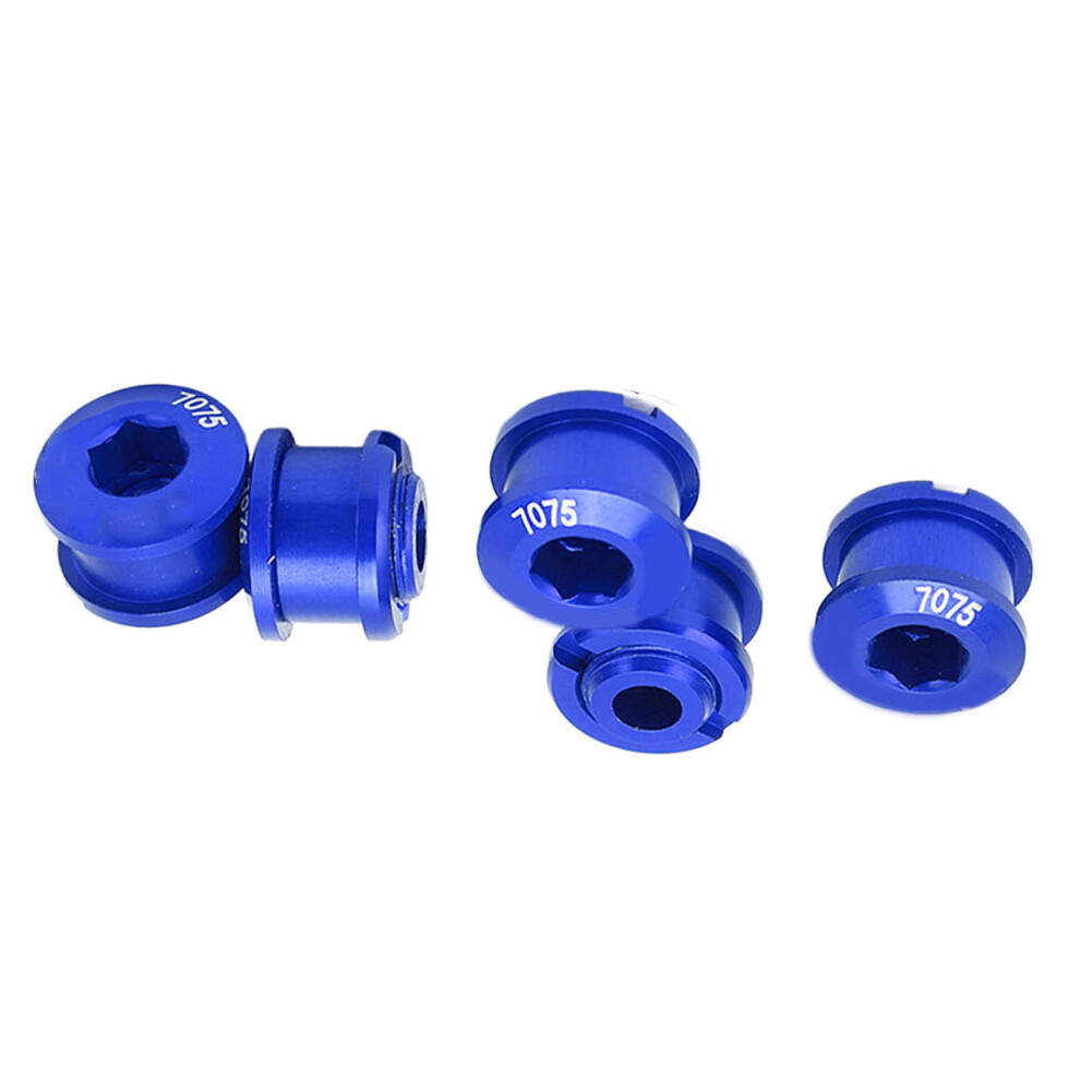 5Pcs Aluminum Alloy Chainring Bolts Ultra Light Bike Blue For Road Mountain 4291375058451