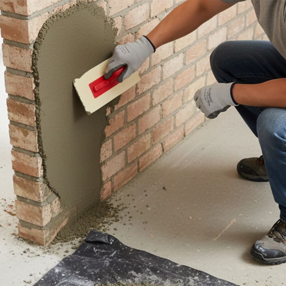 Red Handle Plastic Trowel Finishing Trowels Scrape Plastering Applying Tile For Home Renovation Projects 6935161537963