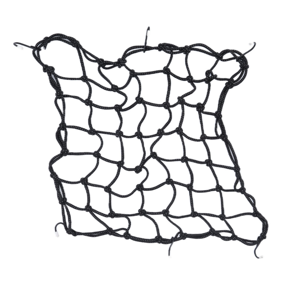 Cargo Net With Elastic Bungee Premium Latex Material, Small Meshes Hold Small Goods And Prevent Them Falling, Stretchable Gear Luggage Netting For 9358999282015