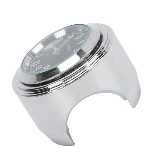Motorradhalterungsuhr, runde Uhr, Aluminium,