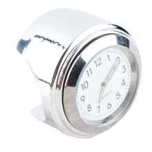 Shockproof Motorcycle Clock with Luminous Face 7/8in‑1in Bars Compatible