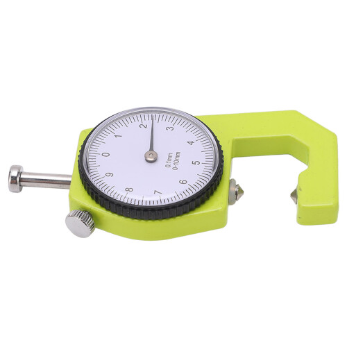 High Precision Thickness Meter 0.1mm Resolution 0-10mm Black