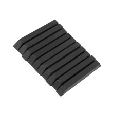 10Pcs Piano Black ABS Keytop - 10cm Matte Instrument Accessory Kit