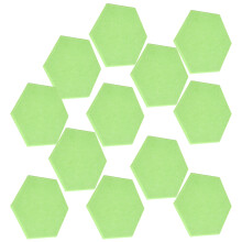 Schalldichte Akustikwändecke-Wedges 12er Pack Grün Wand-Schallabsorberplatten