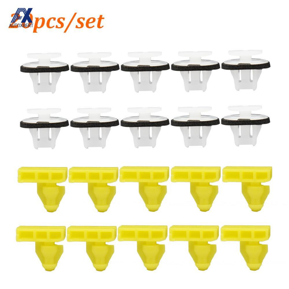 20X Wheel Arch Surround Trim Clips For Nissan Juke X-Trail T31 Murano Wing Moulding Clip Auto Bumper Rivets 6935161454178