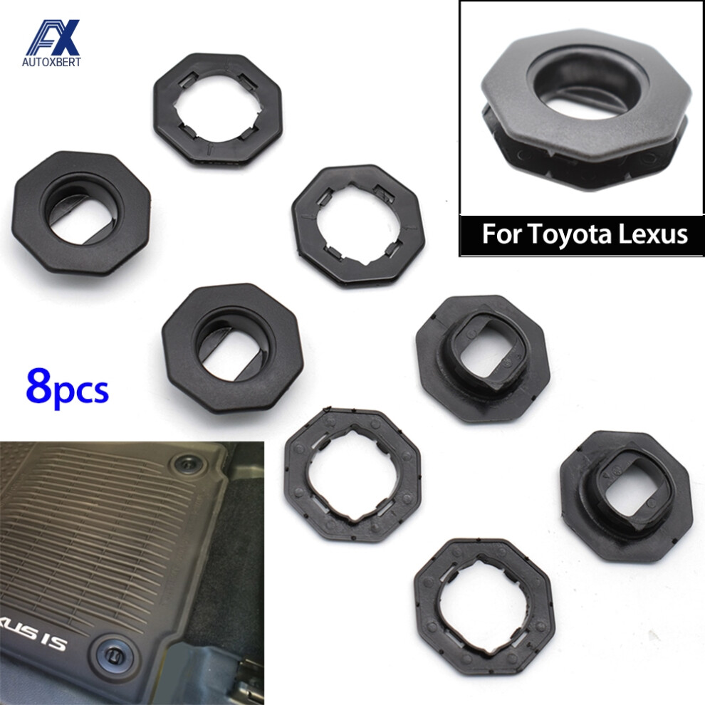 4Pcs Car Floor Mat Carpet Fastener Retention Hold Clips For Toyota Lexus Lx Es Ls Is Rx Nx Gs Gx Oval Clamps Fixing Clamps 6935161453812