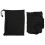 Soft Cloth 3-Sided Speaker Stand Cover Black 360 Protective Case 1