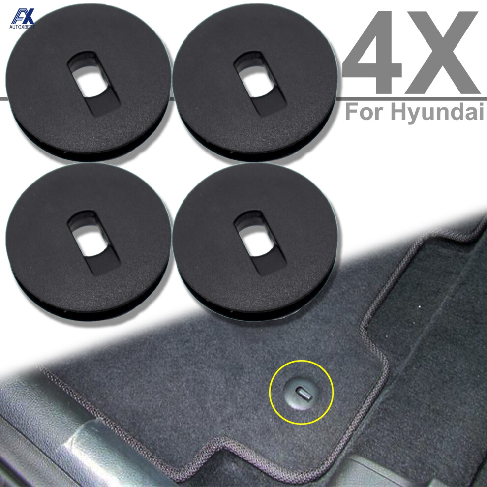 4Pcs For Hyundai Accent Solaris Elantra Tucson Kona Veloster Car Fastener Floor Foot Mat Clips Carpet Fixing Holder Retainer 6935161453744