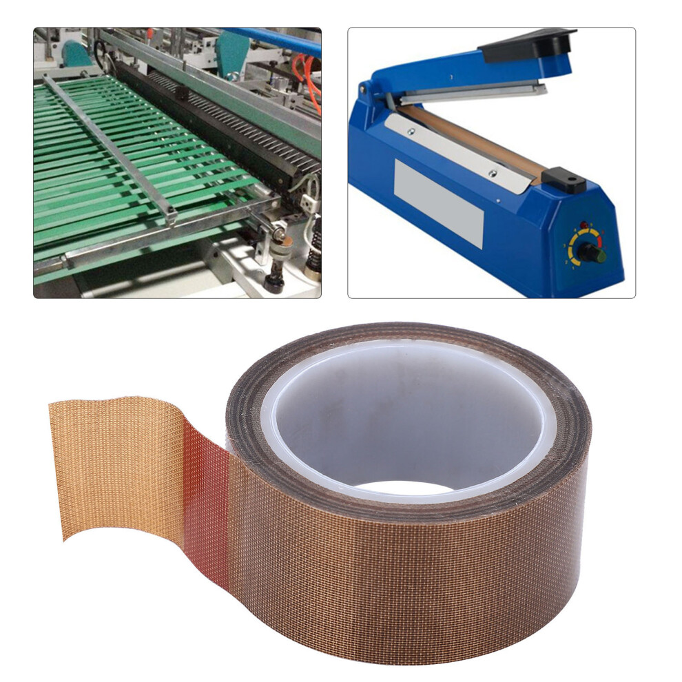 Vacuum Seal Ptfe Tape Cloth Roll 0.13Mm X 19Mm X 10M High Temp Insulation 4301378851055