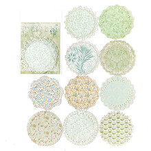 Papier scrapbooking à motifs floraux, feuilles de loisirs créatifs style vintage, style rustique, pour la création de journaux intimes, albums